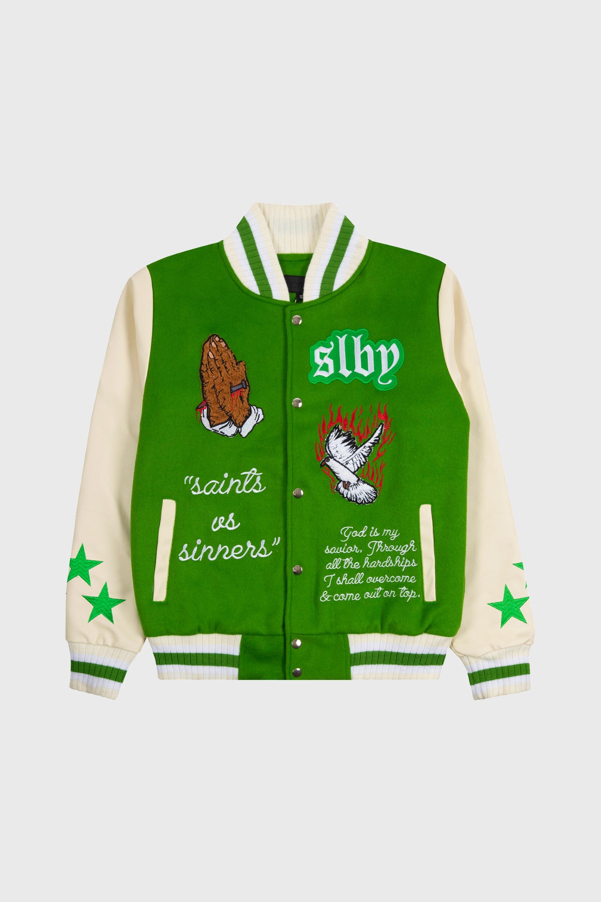 HANDS OF SIN VARSITY (GREEN)