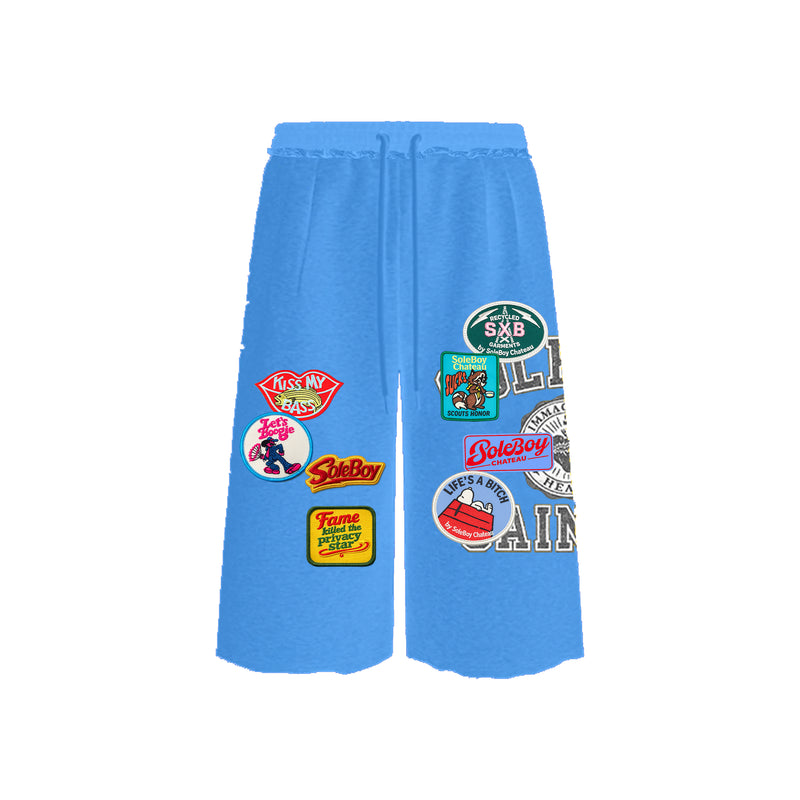 Scouts Honor Sweat Shorts (Sky)