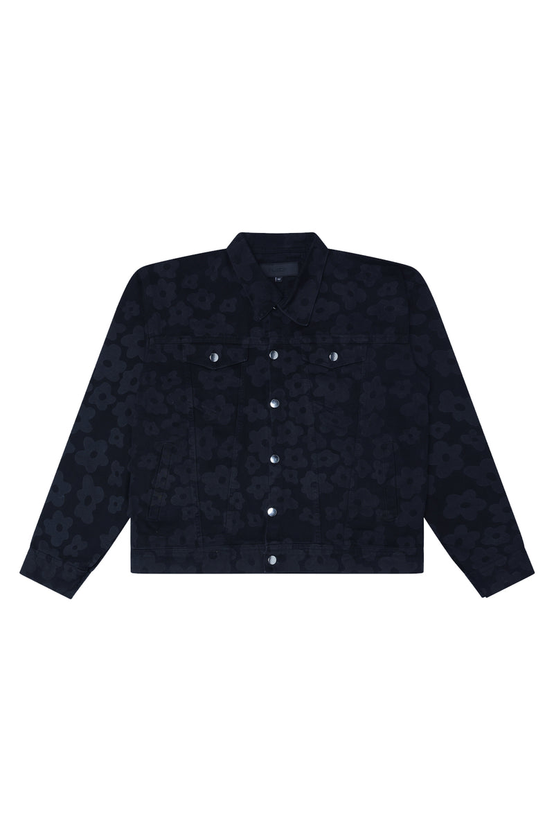Flora Denim Jacket (Black)