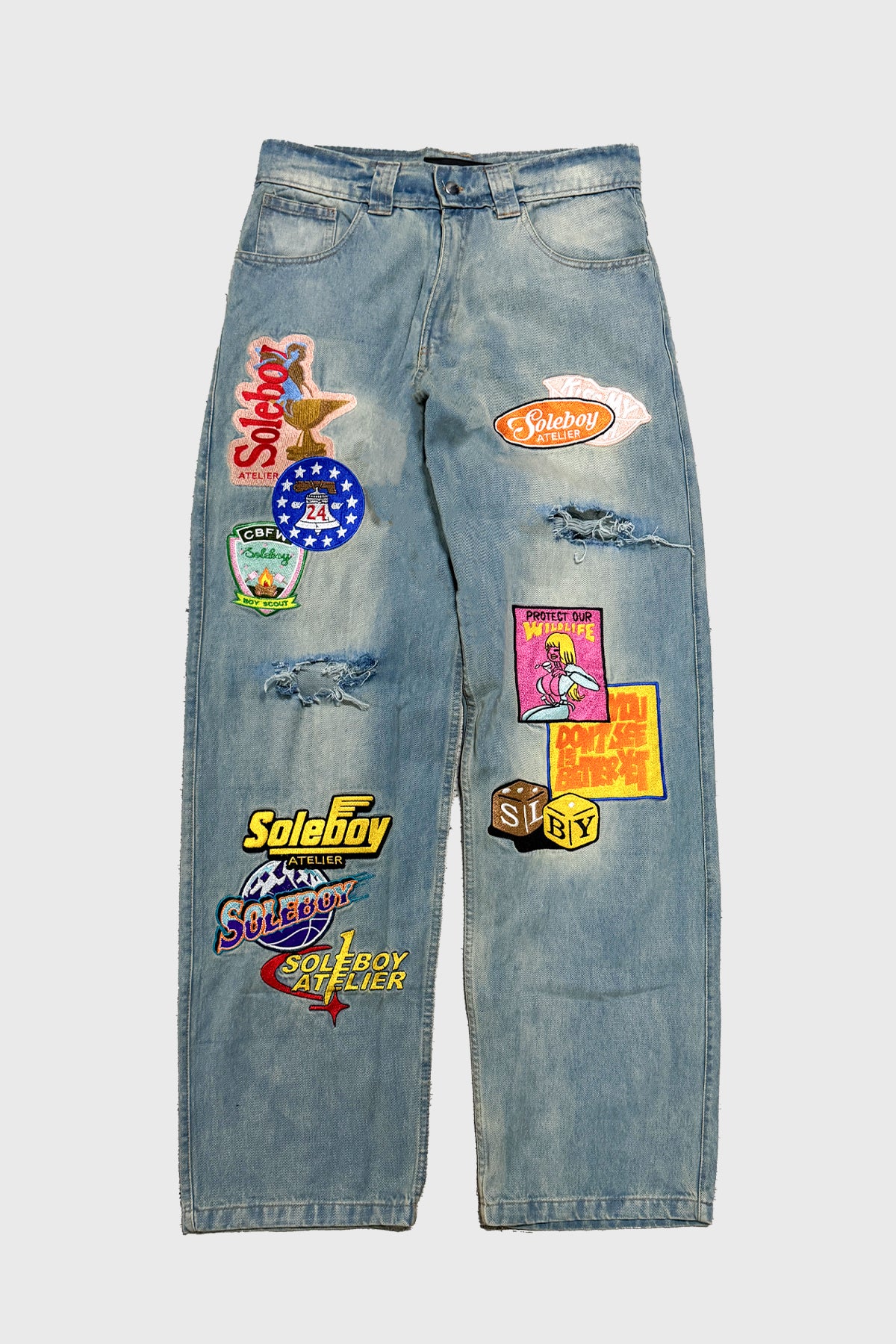 Patchwork Wash Denim