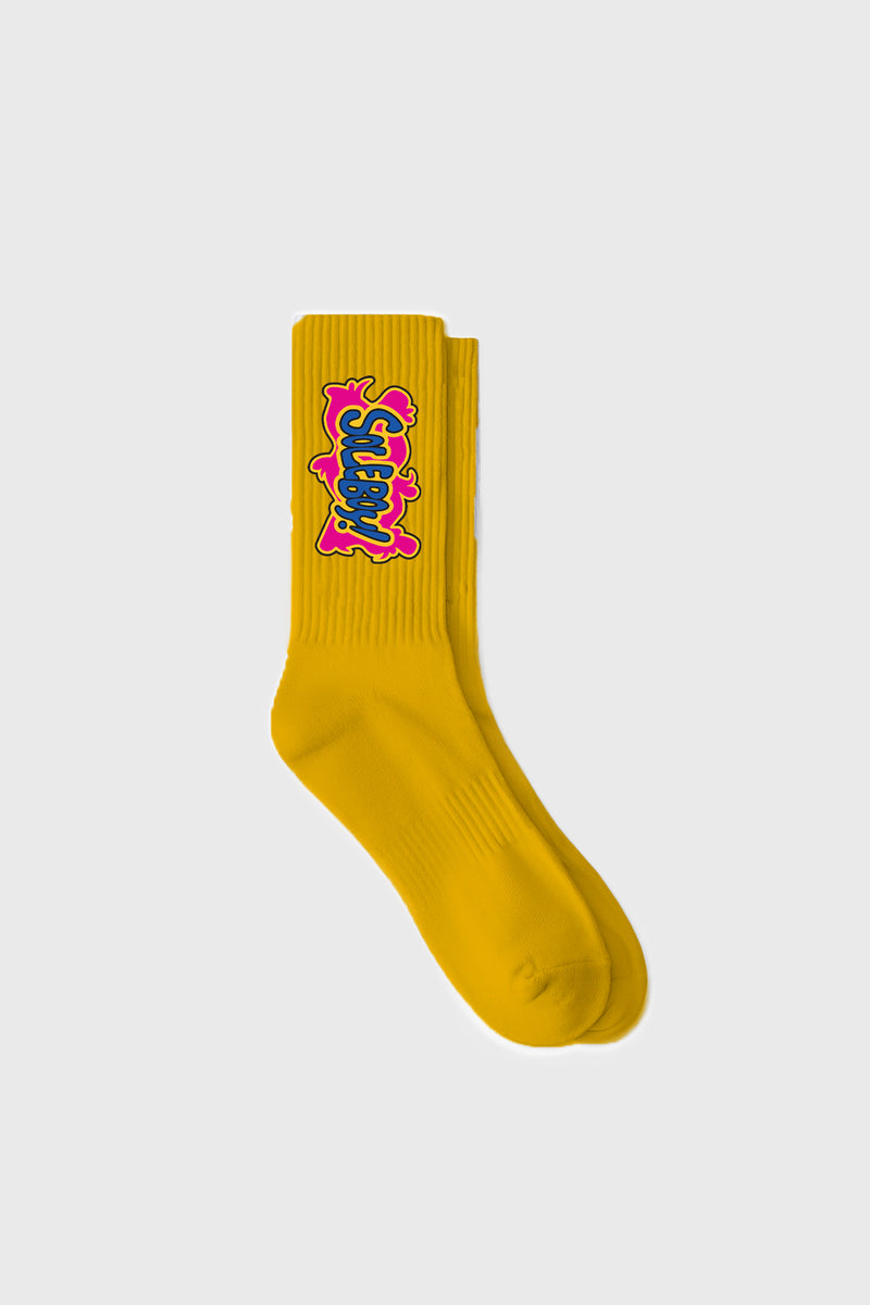 Hibiscus Socks (Yellow)